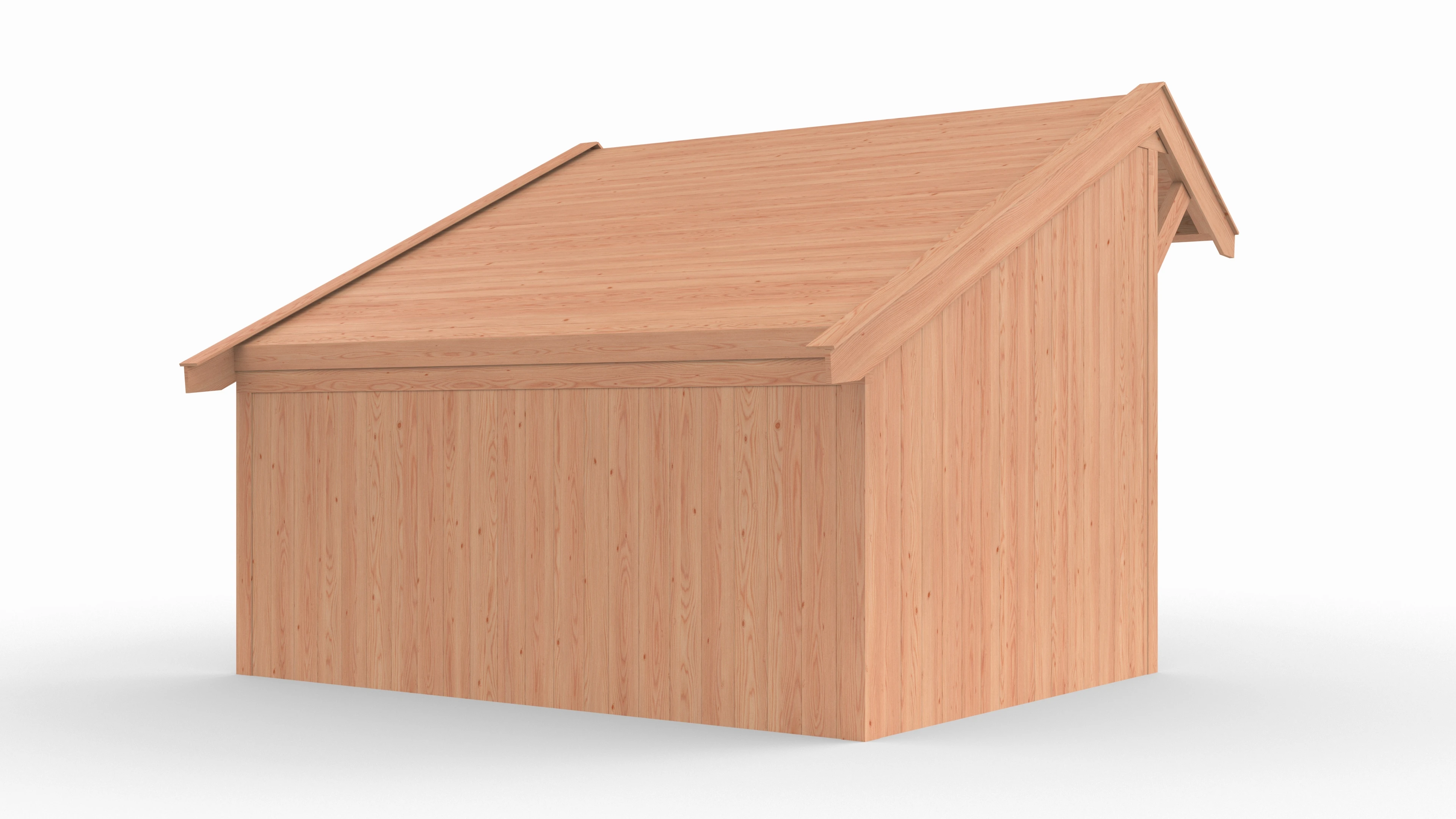 Douglas kapschuur, 400 x 300, met achterwand en zijwand, Westwood Comfort - Afbeelding 6